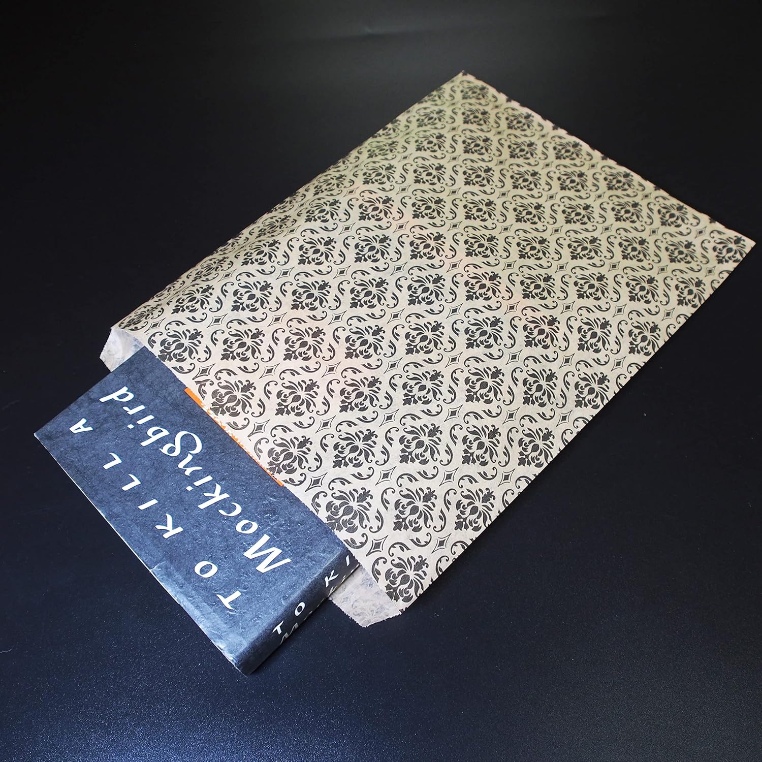 CuteBox 300pc Damask Flat Paper Gift Bags (8.5" x 11") for Merchandise, Crafts, Party Favors, Retail, Handmade Goods, Arts and Crafts, Outdoor Events, Holidays, Weddings