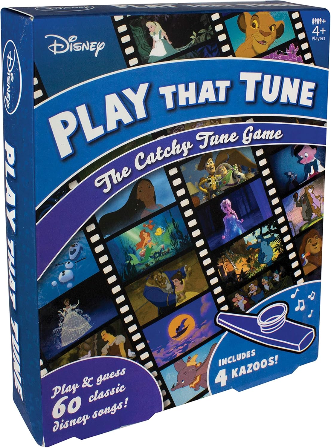 Paladone Disney Play That Tune Music Guessing Game with Four Kazoos