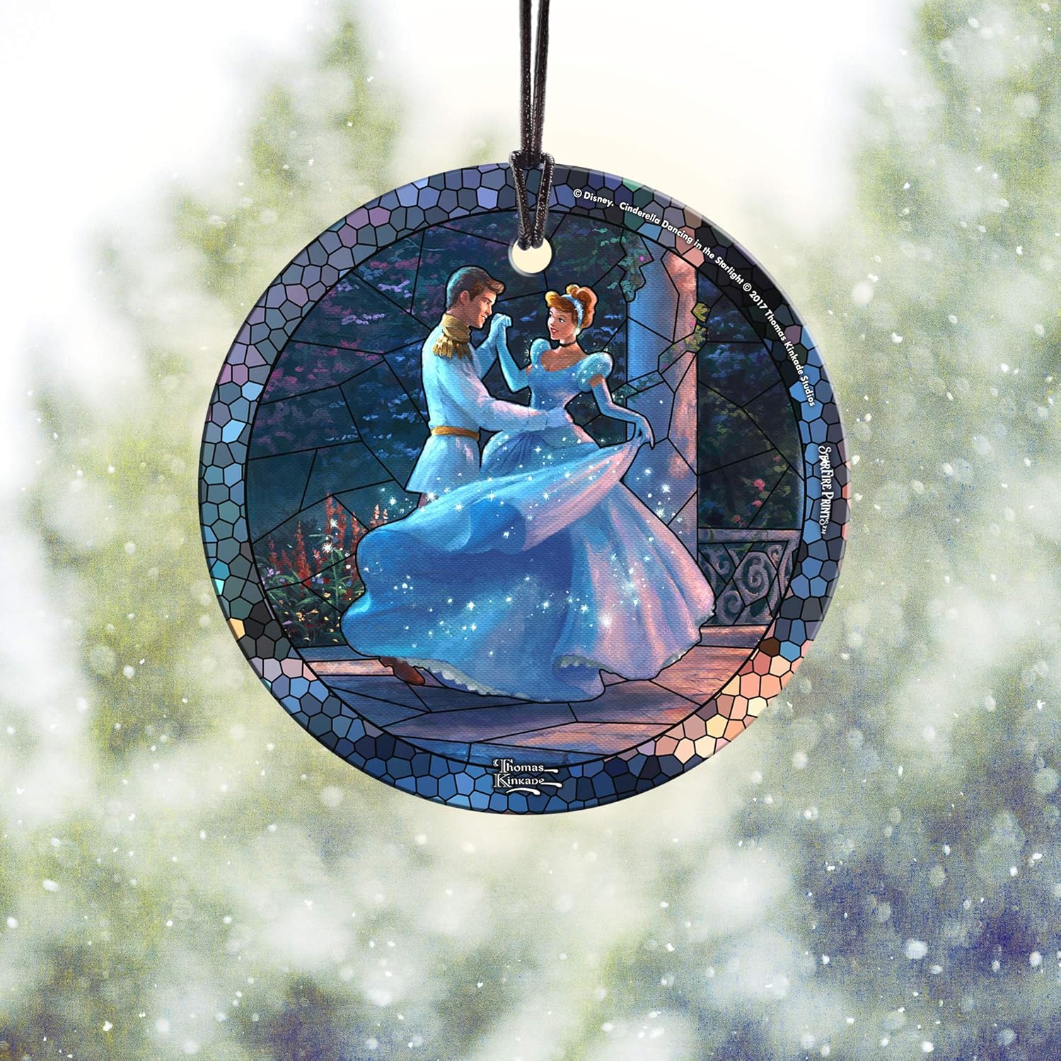 Disney – Cinderella – Dancing in The Starlight – 3.5” Starfire Prints Hanging Glass Print Accessory – Light Catching Hanging Accessory – Ideal for Gifting and Collecting SPCIR753 - Image 6