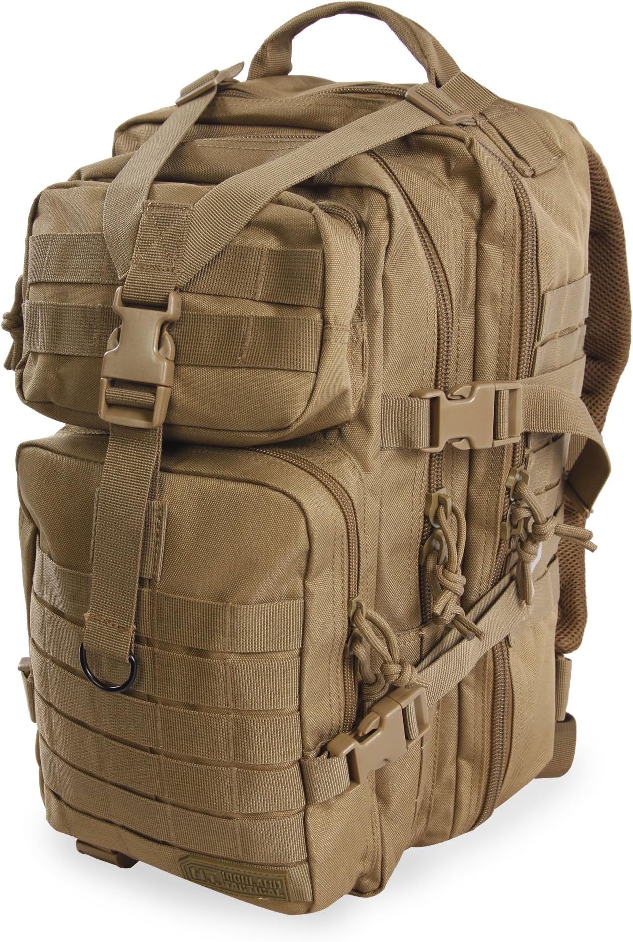 HIGHLAND TACTICALMen's Vantage Tactical Backpack, Desert, One Size