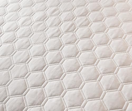 Miniatura 4 de Hani Minna Protector de colchón acolchado de alta calidad hecho con algodón peinado natural refrescante y transpirable tamaño individual XL