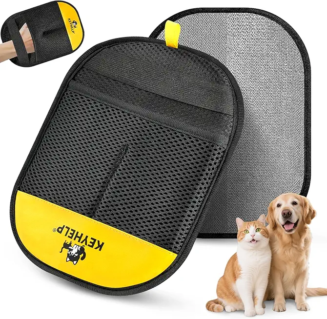 Pet Hair Removal Glove for Dogs &amp; Cats, Newly Upgraded Reusable Electrostatic Pet Hair Gloves, Pet Hair Remover Tool for Clothing, Couch, Carpet, Car Seat