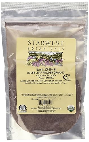Starwest Botanicals Polvo orgánico de hoja Dulse - 4 oz 113 g Starwest Botanicals Polvo orgánico de hoja Dulse - 4 oz 113 g