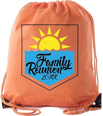 Sun and Water Family Reunion with Date - Family Reunion Party Favor Bags