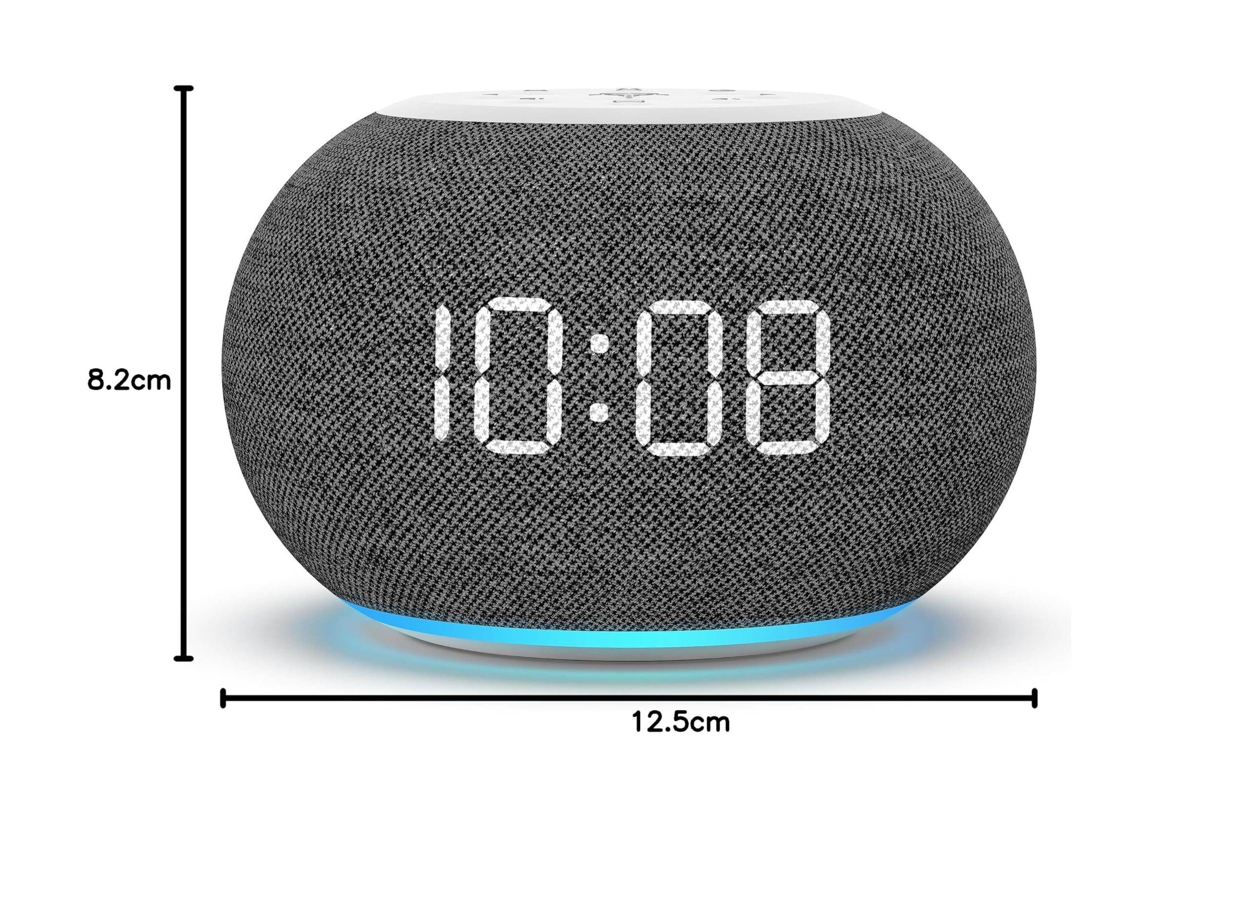 Reacher Réveil Radio à Gradation Automatique pour la Chambre - Veilleuse 9 Couleurs, gradateur 0-100%, 7 sonneries d'alarme, Radio FM, minuterie d'arrêt Automatique