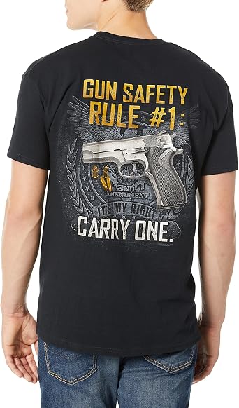 Buck Wear Men's Gun Safety Rule T-Shirt