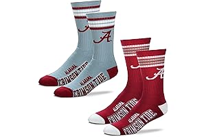 Endearing Alabama Crimson Tide Deuce Crew Socks: Enhance Your Gameday Wardrobe