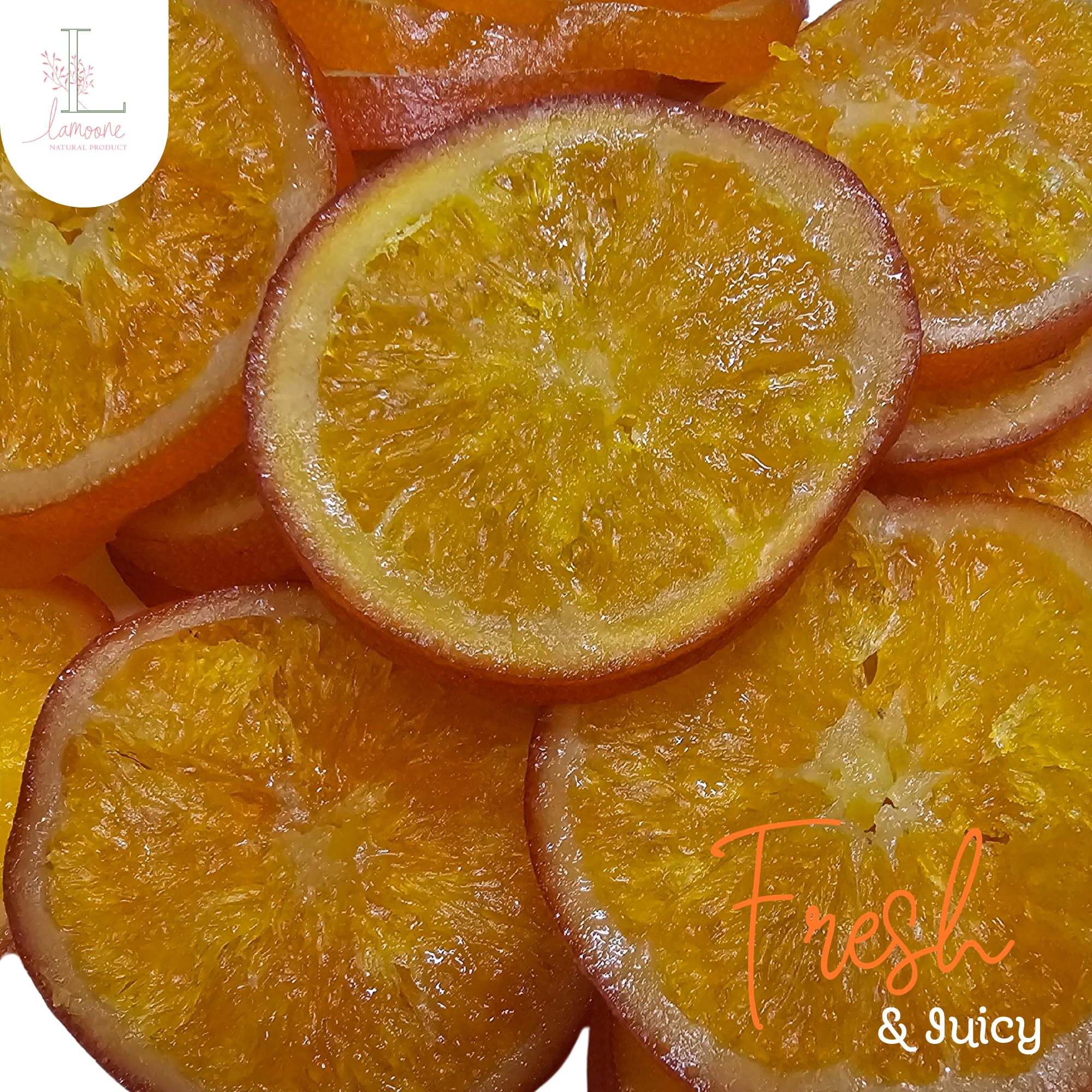 Premium Sweeten Dried Orange Slices, Dehydrated Fruit for Cocktails Garnish, Sweet and Moist, Delicious and Versatile Fruit Garnish, 5 Oz/142g (Pack of 1, 5, Ounce)