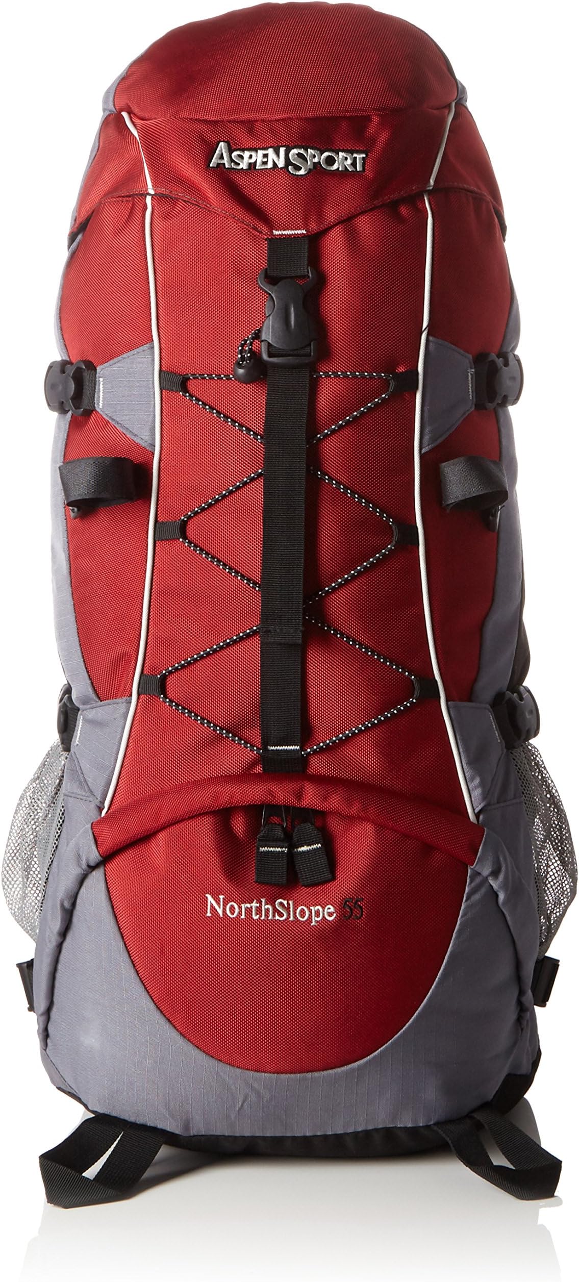 AspenSport Northslope Outdoor and Trekking Rucksack - 55 L, Green/Grey