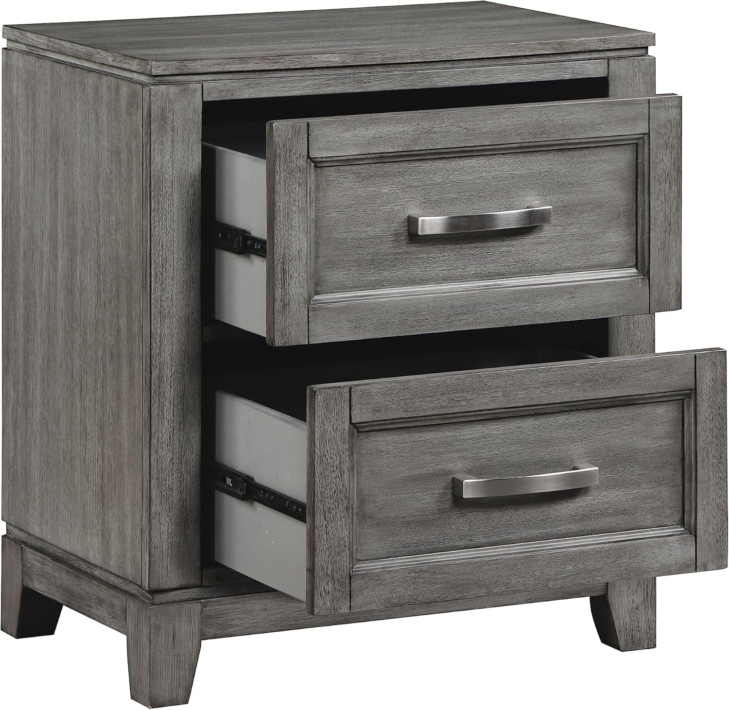 Lexicon Bertillon 2-Drawer Nightstand, Gray