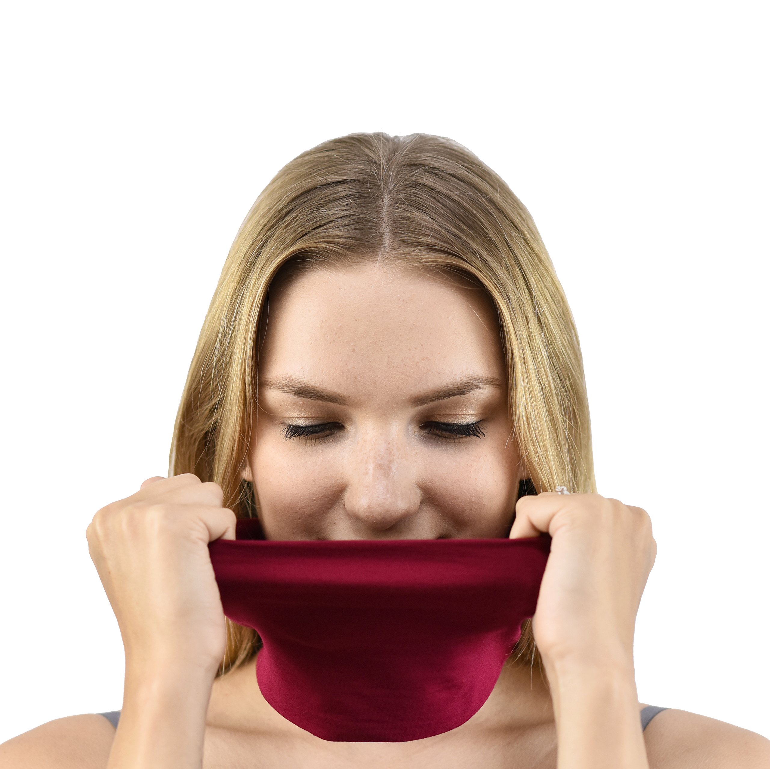 Jasmine Silk Unisex Bamboo Headband Hair Band (Red) - Image 3
