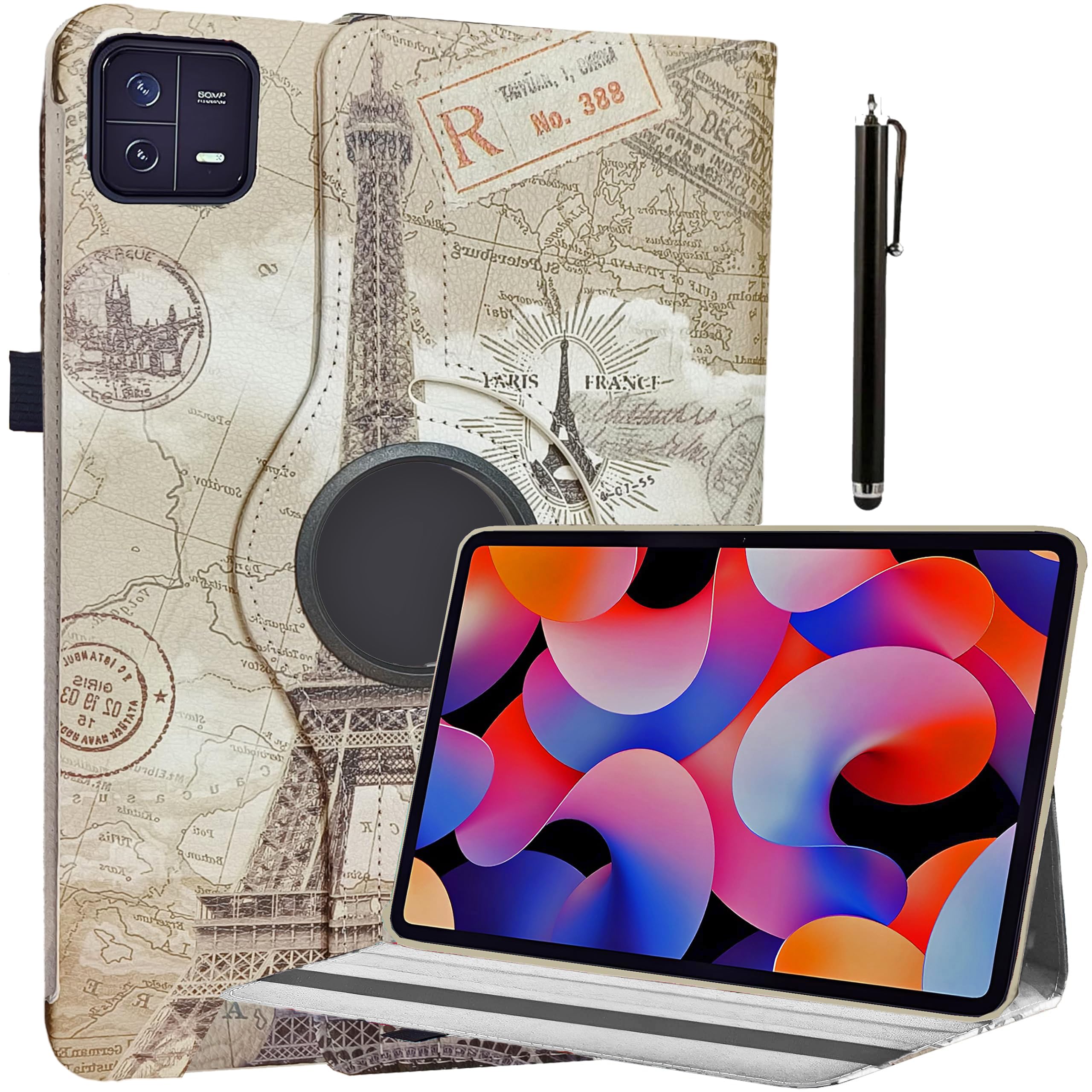 ProElite Cover for Xiaomi Mi Pad 6 Cover Case, 360 Rotatable Flip Case for Xiaomi Mi Pad 6 11 inch, Support Auto Sleep Wake, Eiffel (B0CYCF5TLG) Amazon Price History, Amazon Price Tracker