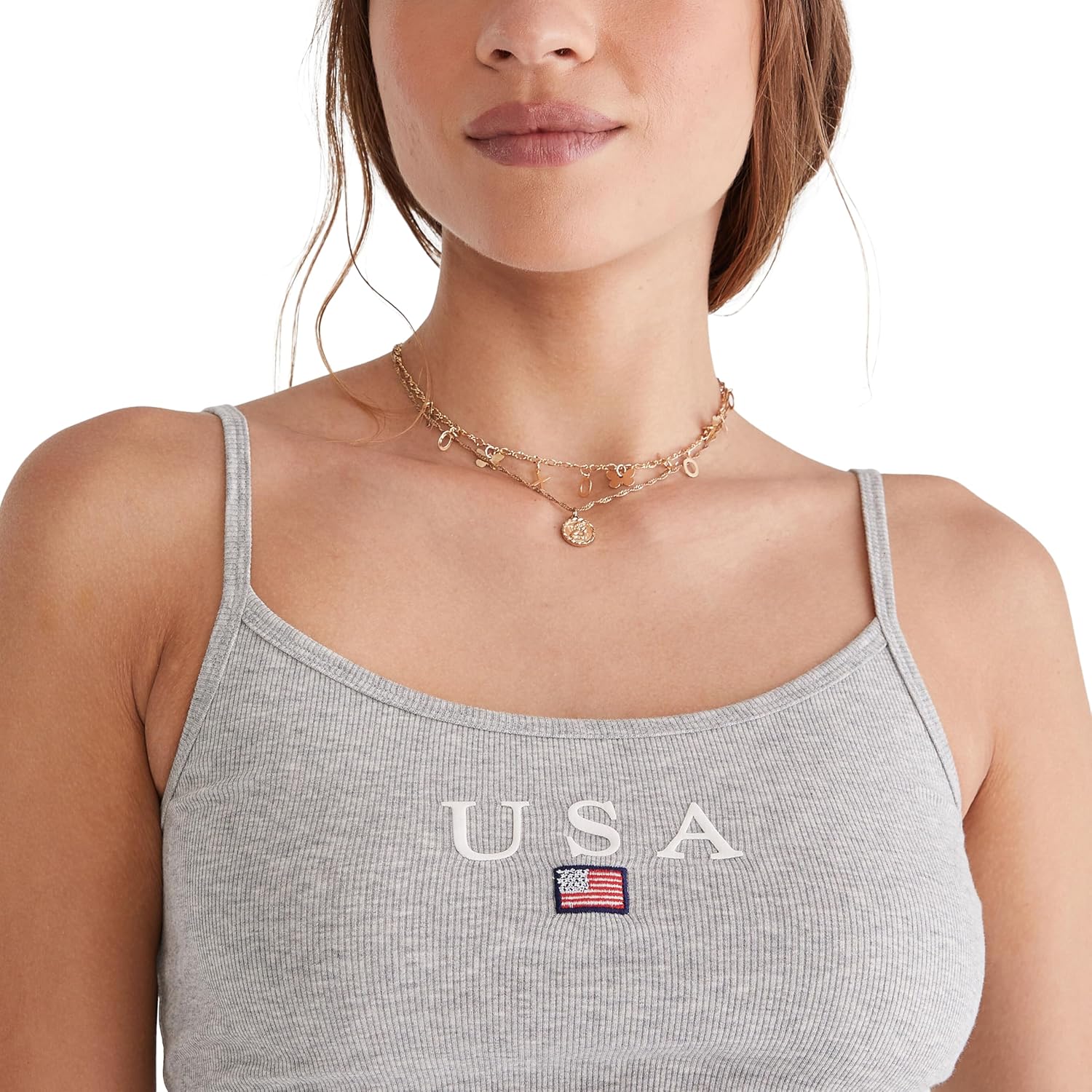 AEROPOSTALE Women's USA Graphic Tank
