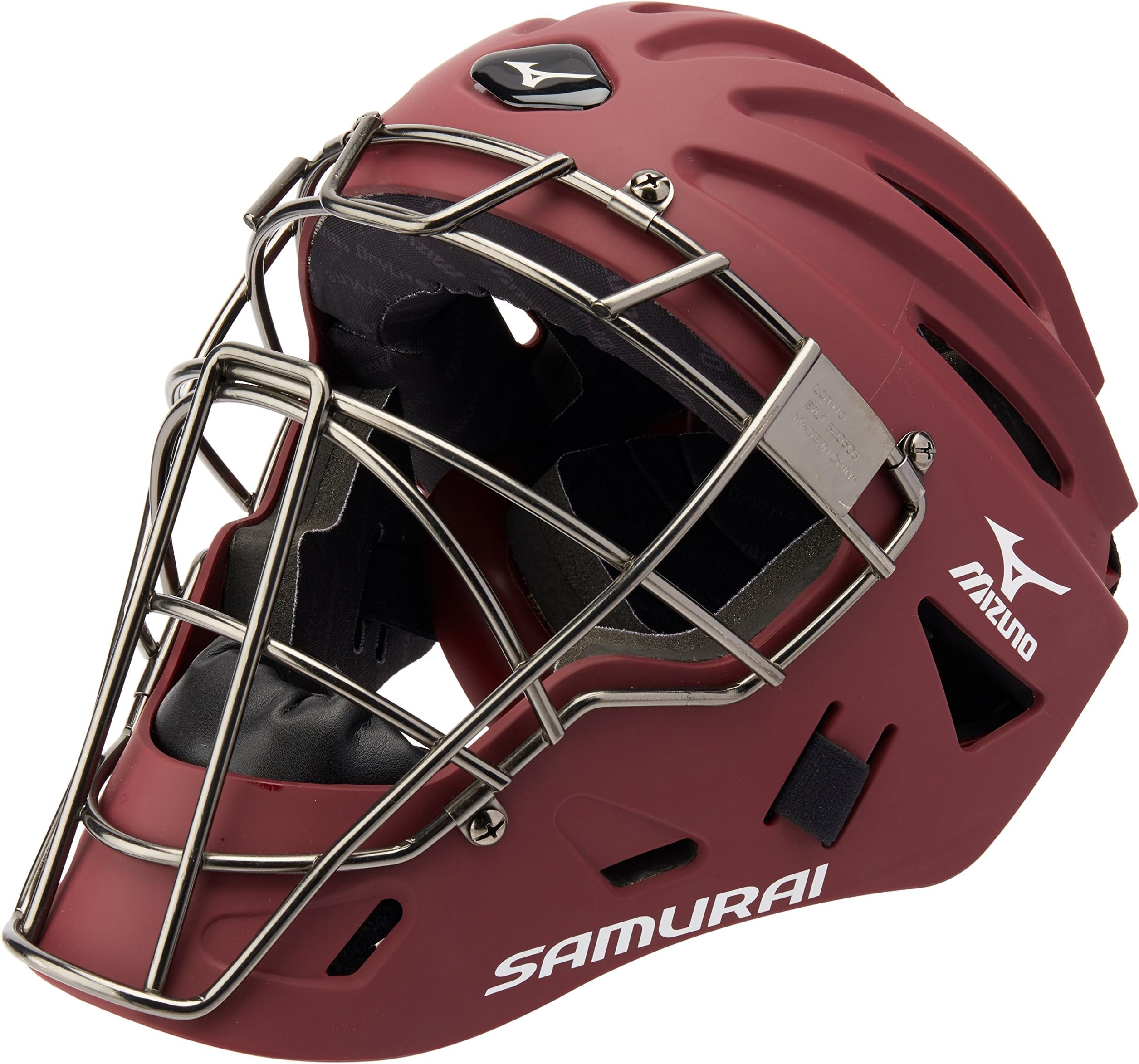 MizunoYouth G4 Samurai Catcher's Helmet, Cardinal