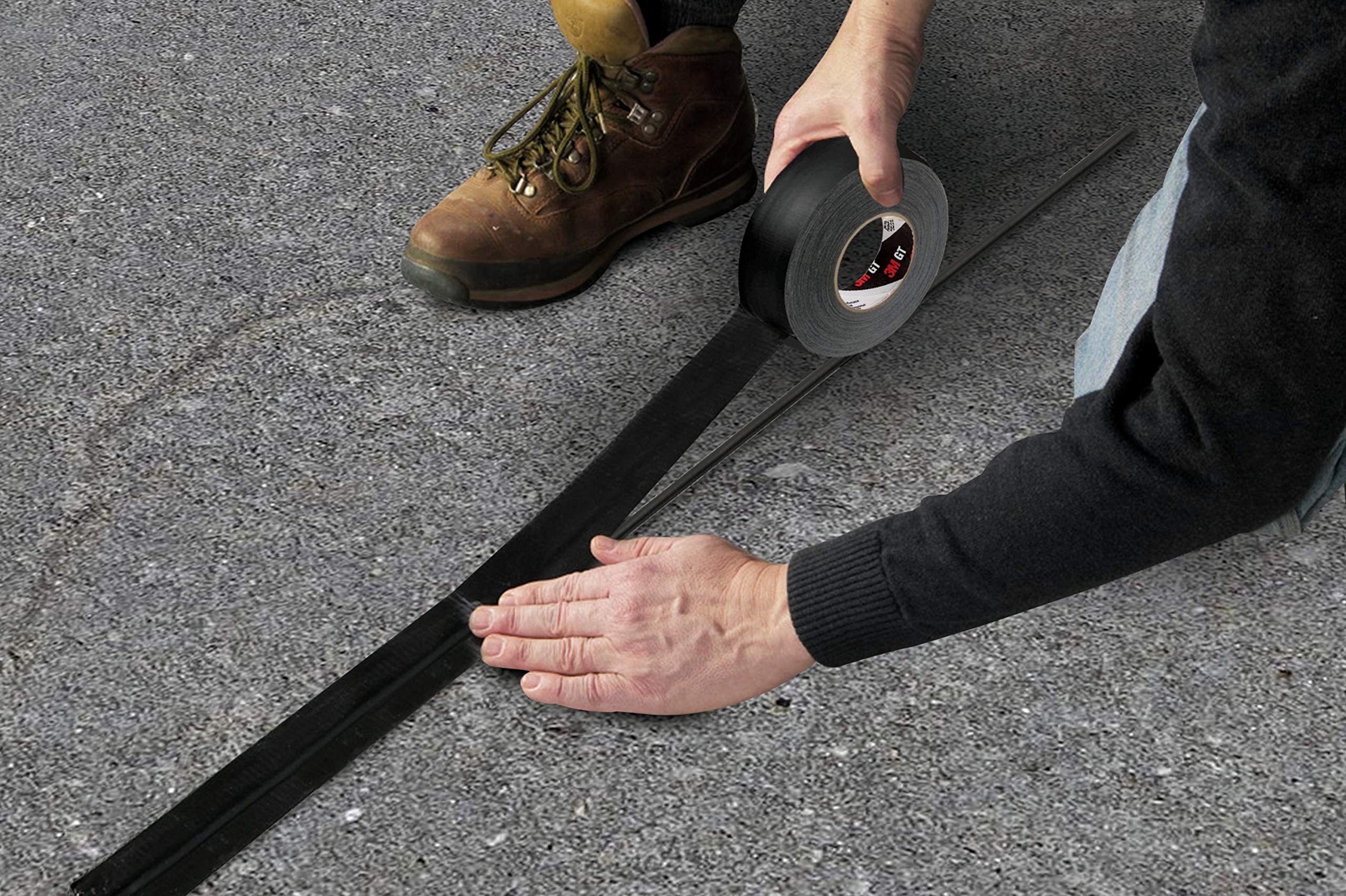 3M Premium Gewebe-Gaffers Tape GT2, schwarz, 48 mm x 50 m, 11 mil