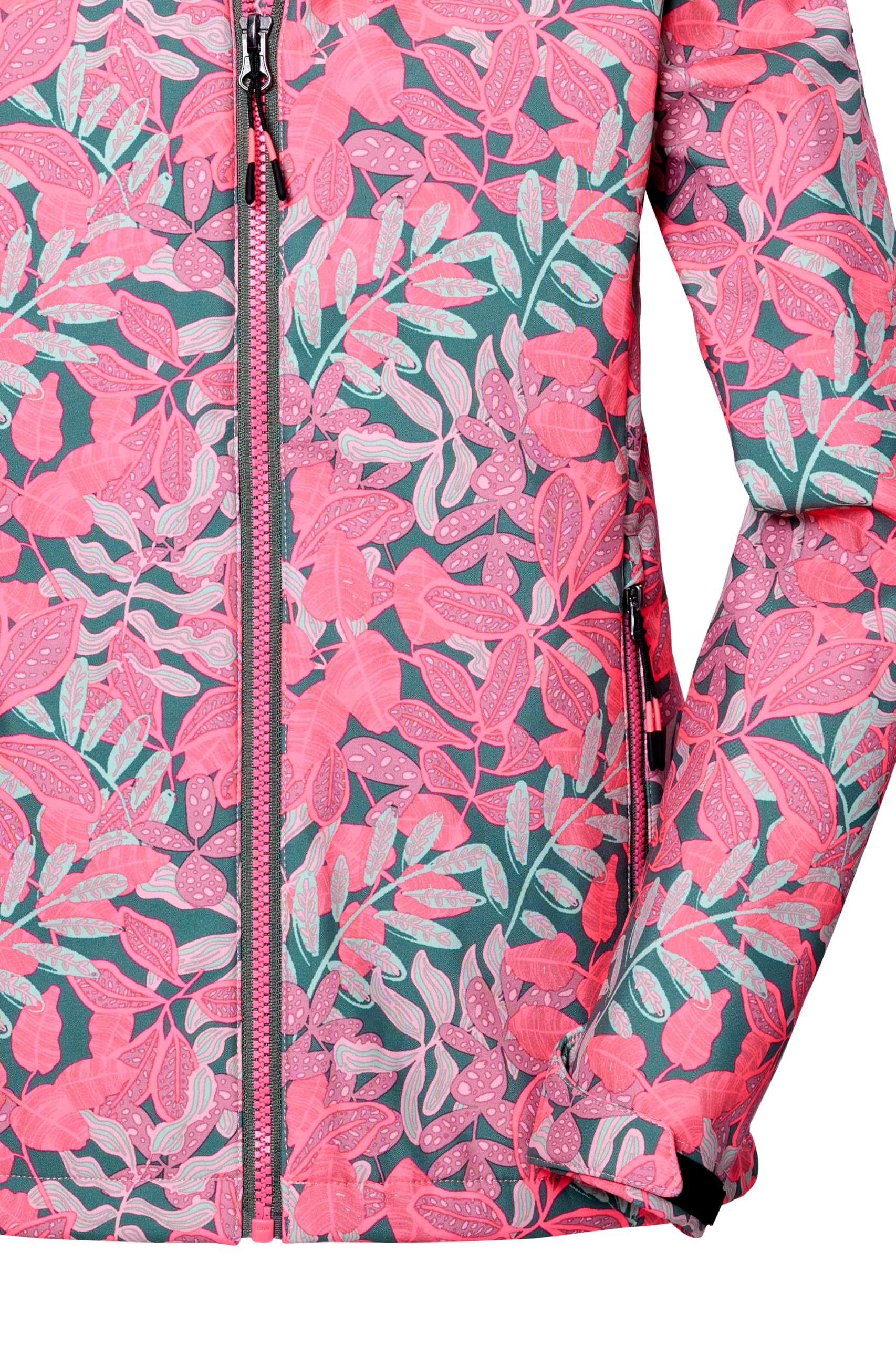 Killtec Kos 135 Grls Sftshll Jckt Giacca softshell/giacca outdoor con cappuccio Bambine e ragazze
