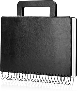 Large Sketchbook for Drawing 9"X 12" Portable Travel Spiral Bound Sketch Book with Pocket98lb/160gsm Hardcover Drawing Pad for Adults Watercolor Mixed Media Paper, 60 Sheets/120 Pages, Black
