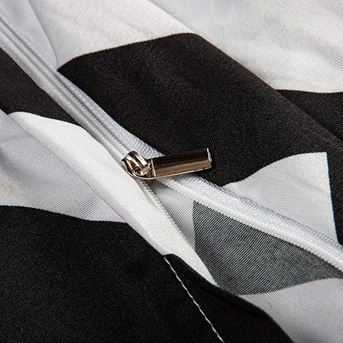 Miniatura 4 de NTBAY - Juego de funda de edredón de microfibra, ultra suave y cierre de cremallera