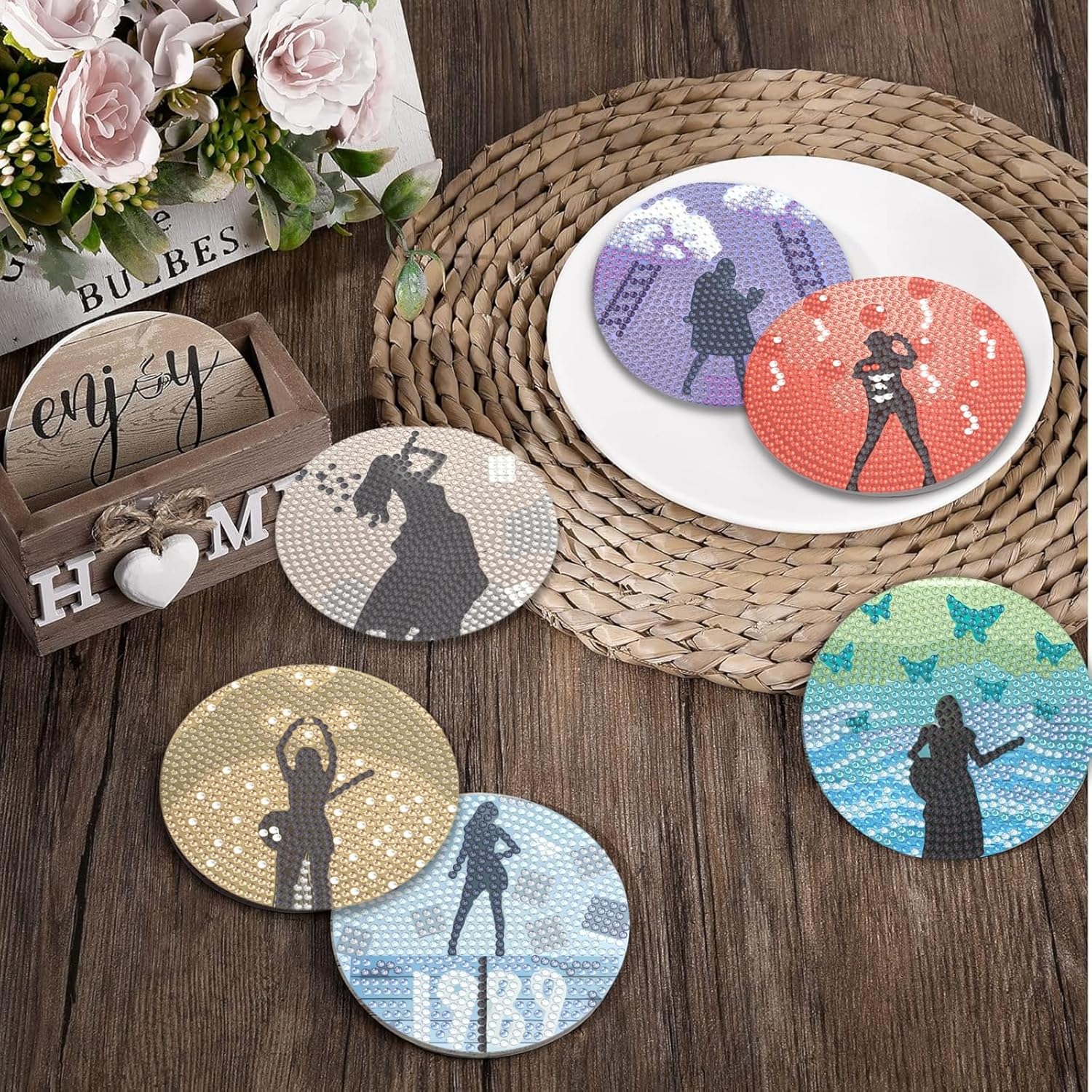 Eras Tour-Inspired Diamond Painting Coaster Set