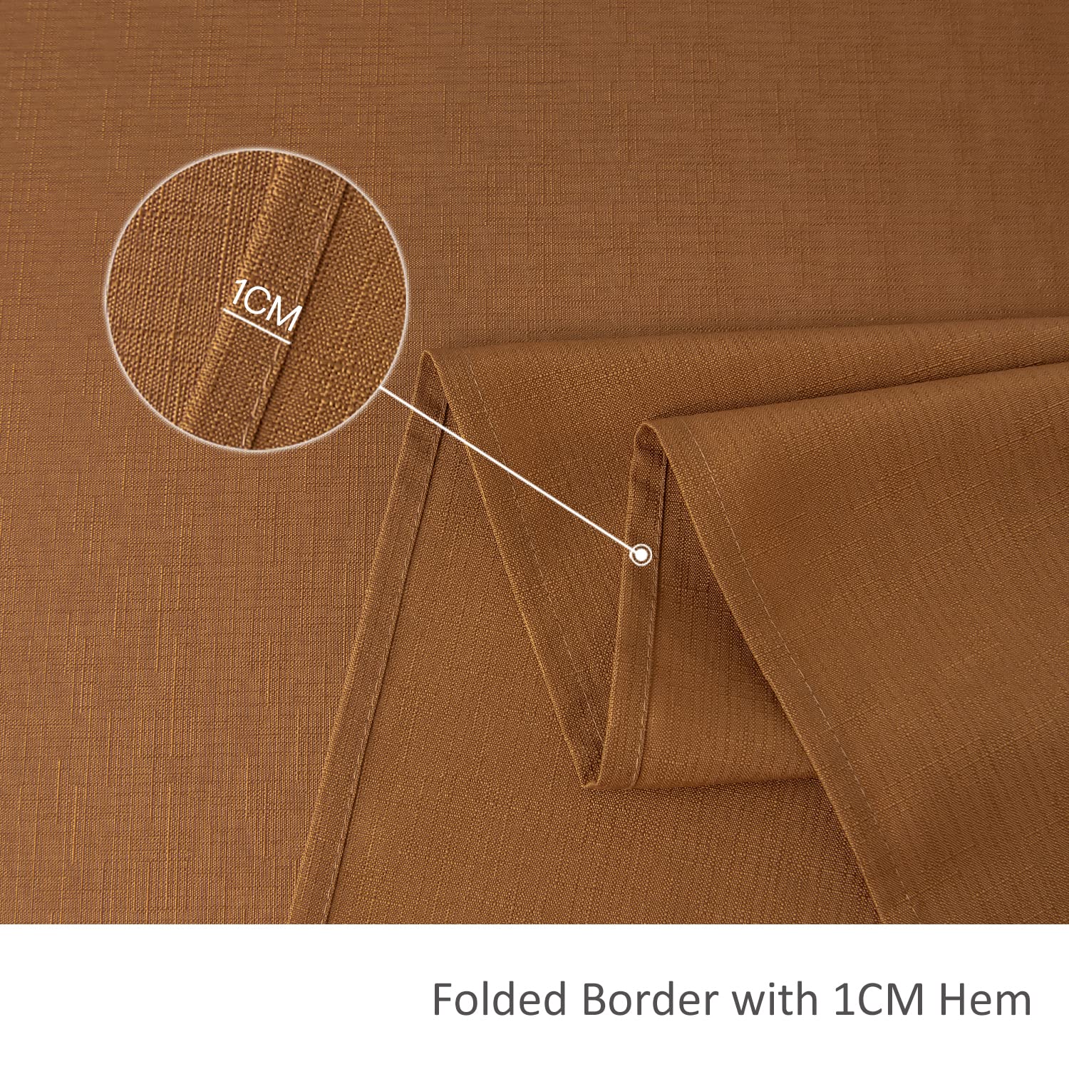 maxmill Slubby - Mantel de cosecha texturizado, resistente al agua, sin arrugas, a prueba de derrames, suave, para cosecha de otoño, fiestas de Acción de Gracias, decoración de cena, rectangular, 60 x