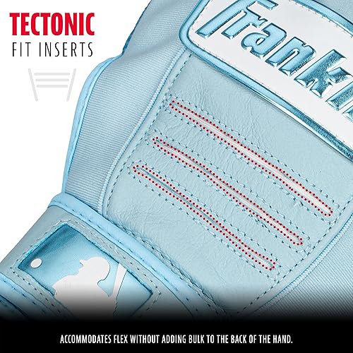 Miniatura 96 de Franklin Sports MLB - Guantes de bateo de béisbol CFX Pro para adultos + jóvenes, béisbol + sóftbol, varios tamaños + colores Negro/Negro