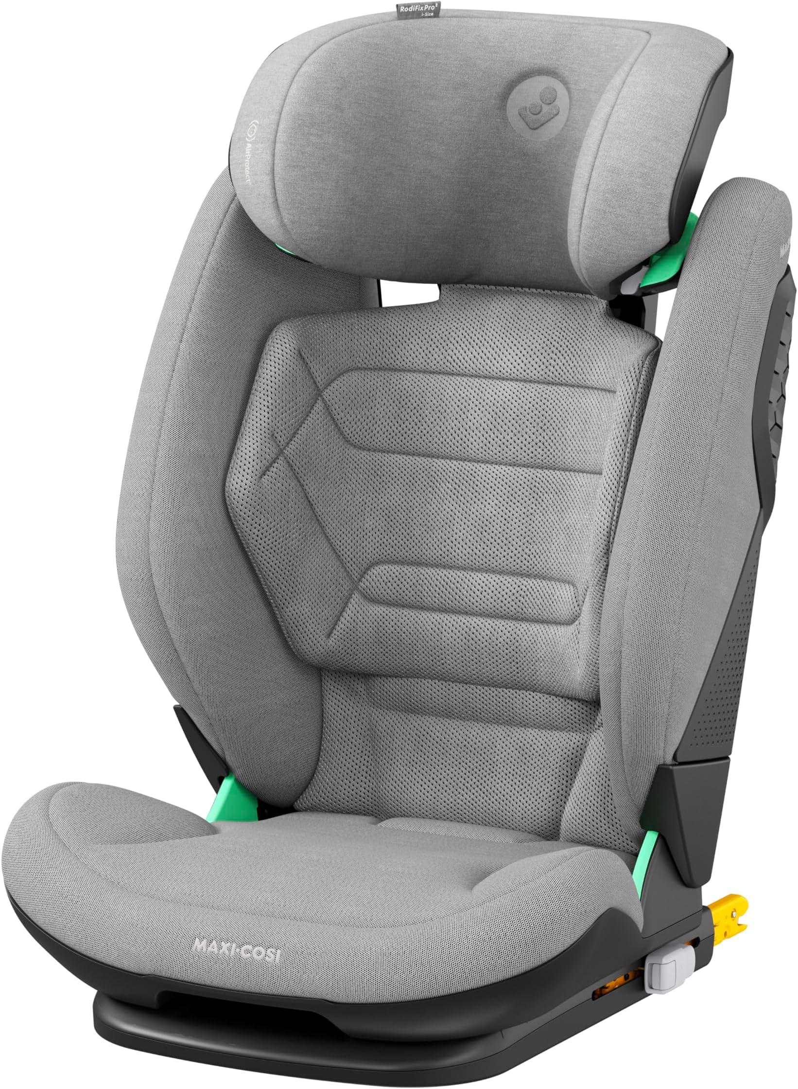 RodiFix Pro2 i-Size Infant Car Seat, G-CELL Side Impact Protection, ClimaFlow For Temperature Control, 3.5 Months to 12 Years, Authentic Grey, 2 Year Warranty