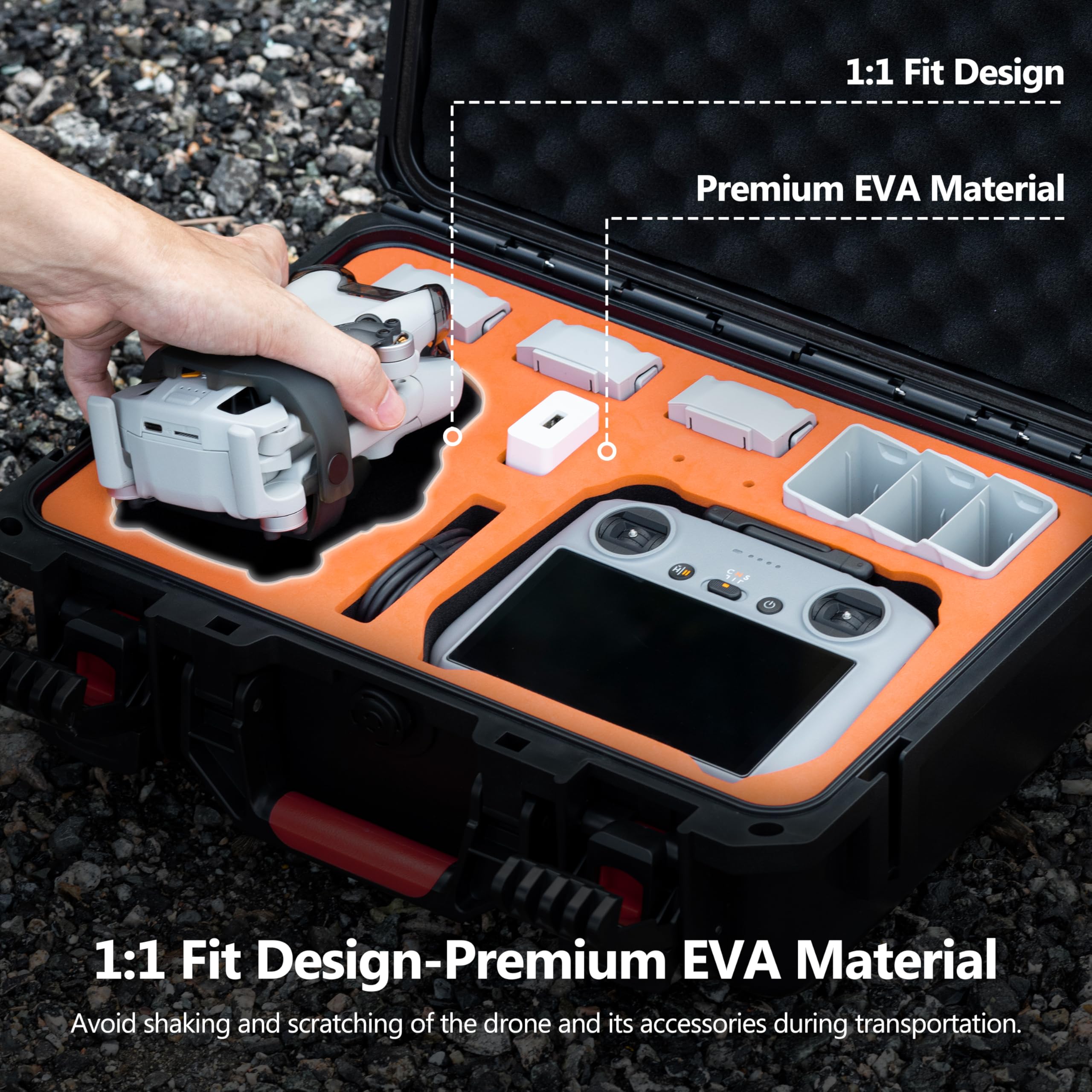 Dji Mini 3 Pro STARTRC Waterproof Hard Case For DJI - Protective Travel ...