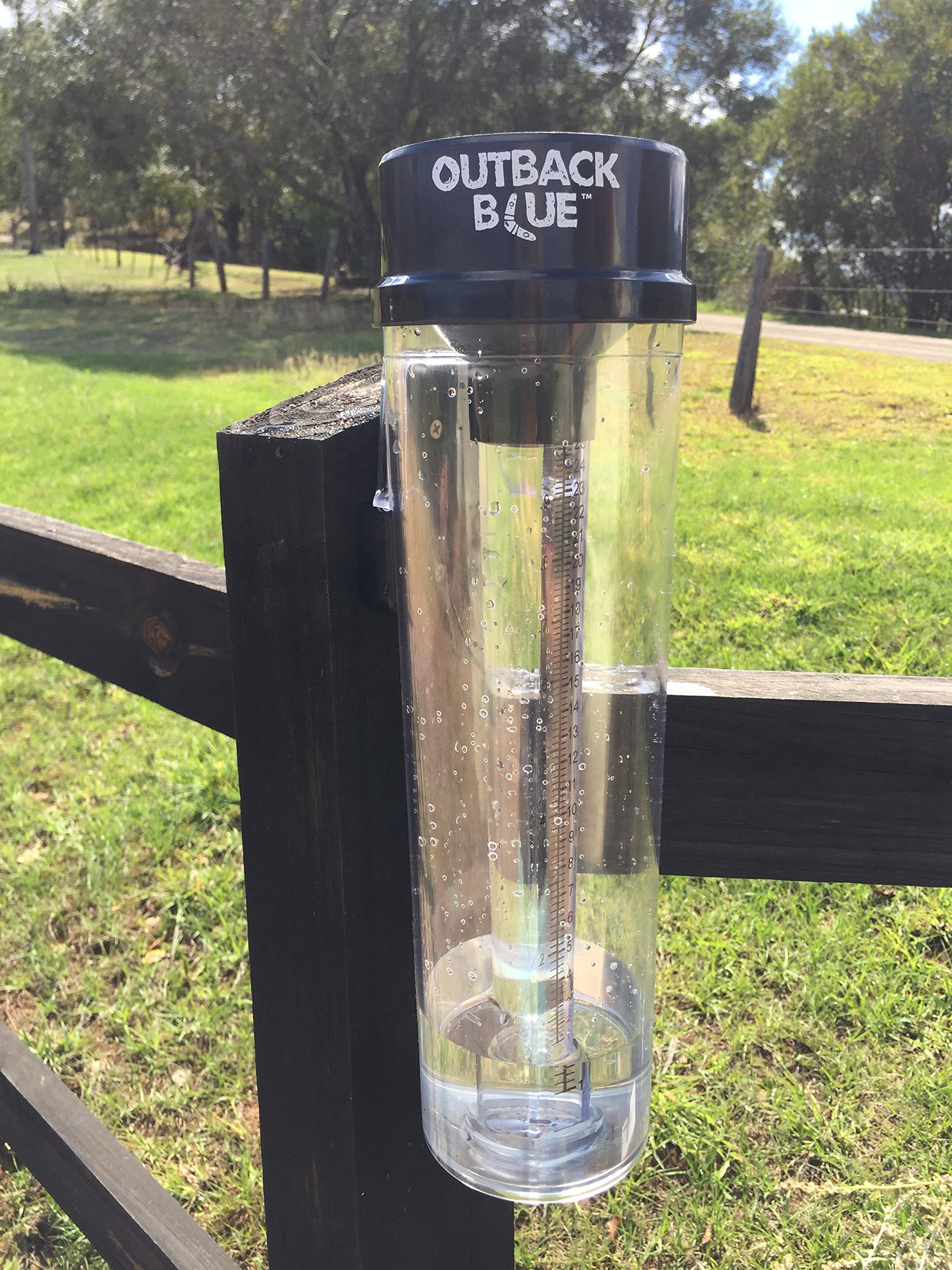 RAIN GAUGE Large 280mm/11 Inch Capacity by Outback Blue. Professional