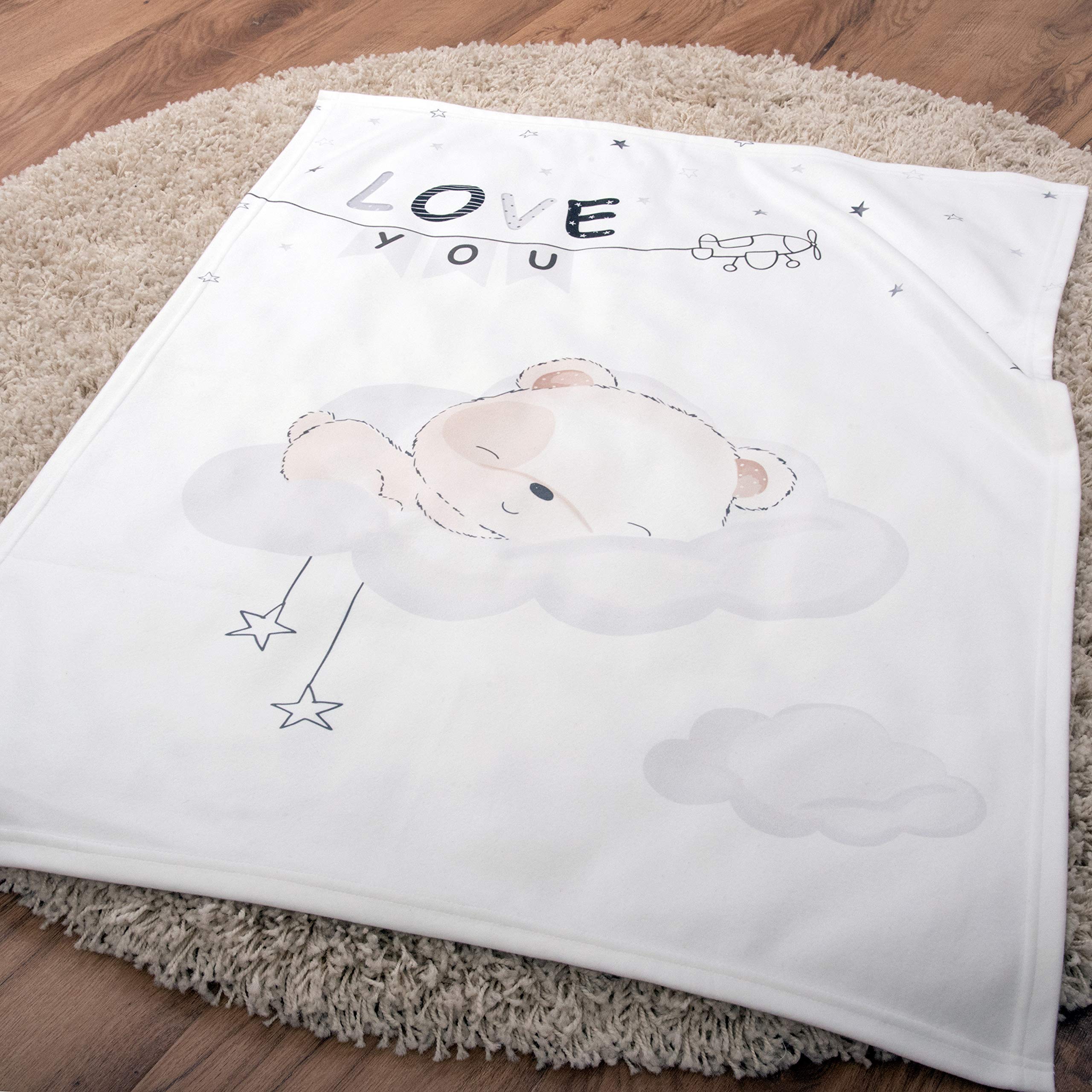 Couverture Pour Bébés, Petit Lapin, 75 X 100 Cm, Polyester