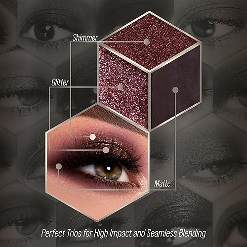 Miniatura 7 de Paleta de maquillaje de sombra de ojos ahumada negra, paletas de sombras de ojos ahumadas oscuras para Halloween, maquillaje gótico, paletas de