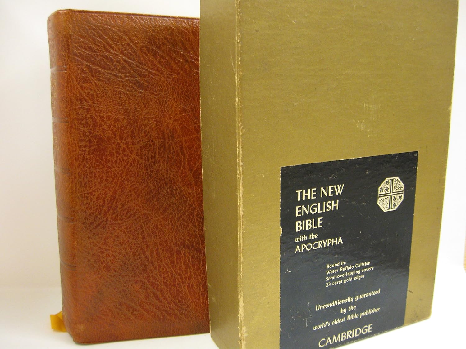The New English Bible with the Apocrypha A56X Saddle Brown Water