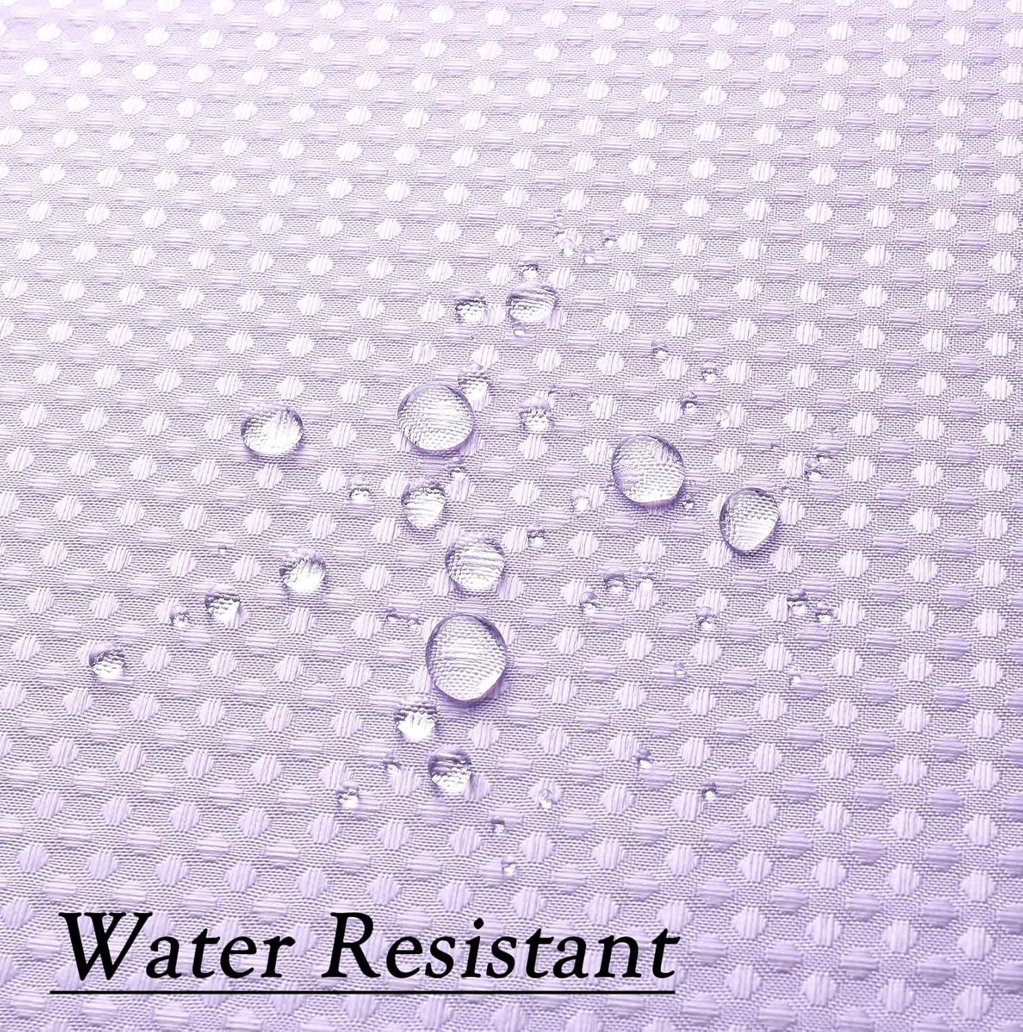 WEST LAKE Ombre Shower Curtain Lavendar Waffle Weave Microfiber Decorative No Hook Fabric Shower Curtain with Grommet Waterproof Machine Washable,Gradient White to Purple 70" Wx72 L