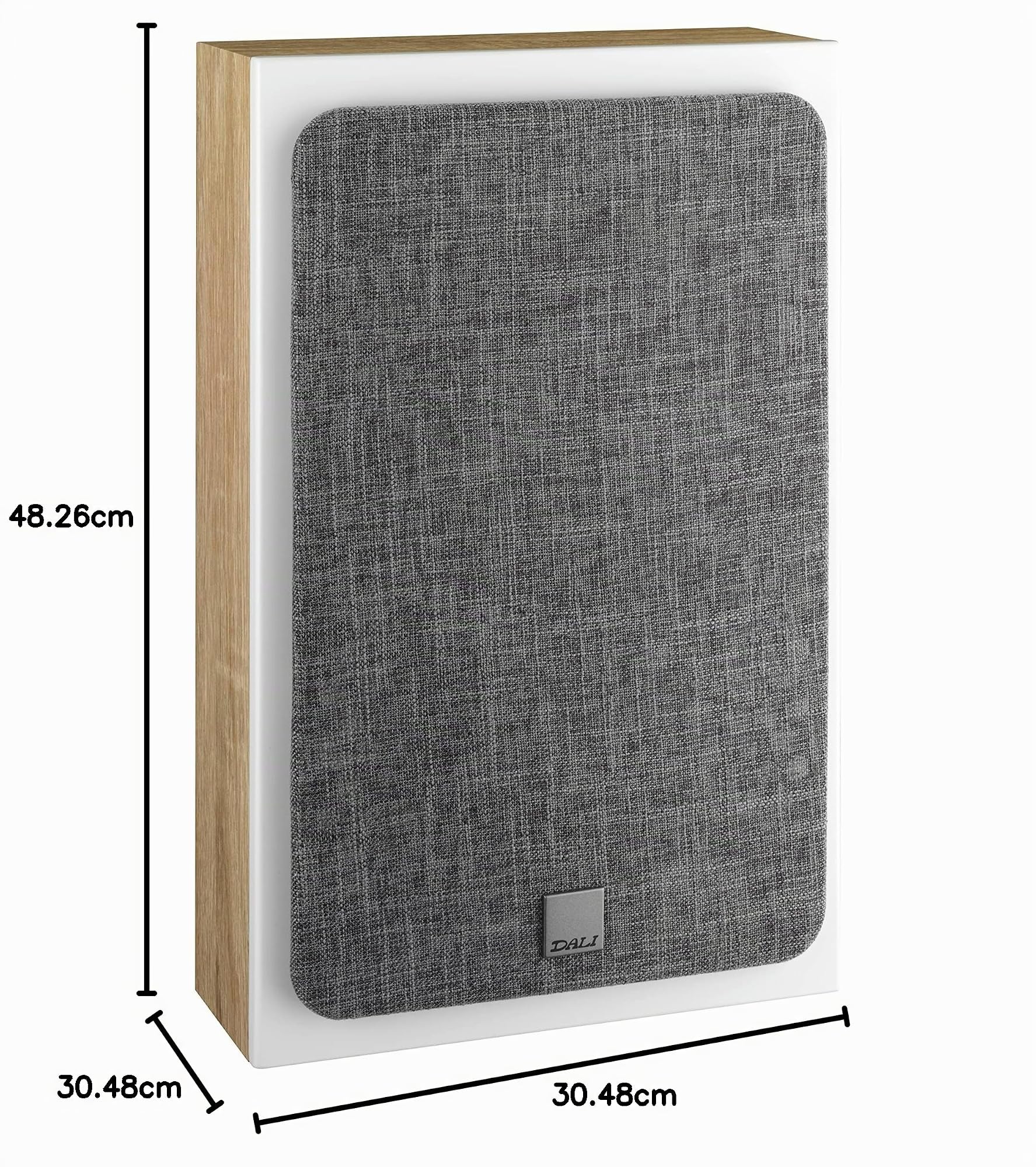 DALI Oberon on-Wall Paire d'enceintes – Parfait pour Les configurations TV et Home cinéma exigeantes, Combine Un Design Mural élégant avec Une Transmission Audio sans Fil avancée et Une optimisation
