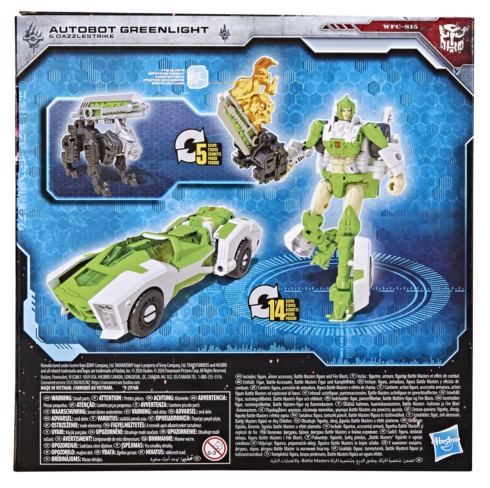 Transformers Generations War for Cybertron: Siege Deluxe-Klasse WFC-S15 Autobot Greenlight & Battle Masters Dazzlestrike, verwandelbare Action-Figuren (Skala 14 cm), Roboter-Spielzeuge ab 8 Jahren
