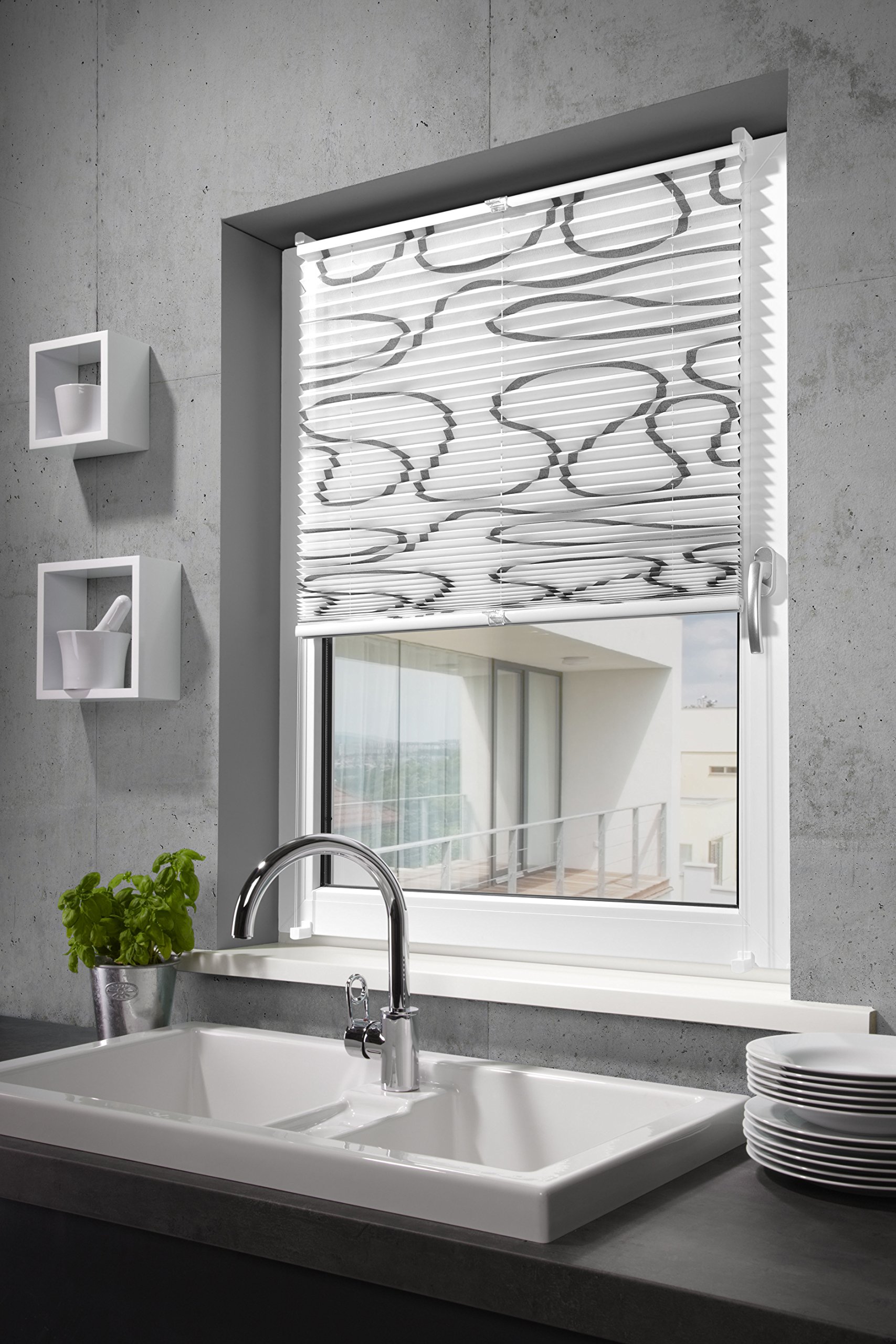 Mydeco Plissee 50x130cm Taupe - Klemmfix Ohne Bohren Für Fenster