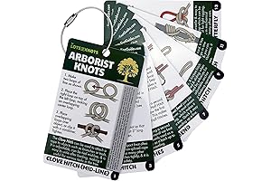 Arborist Knots — Knot Cards for Tree Climbing — 14-Page Waterproof Pocket...