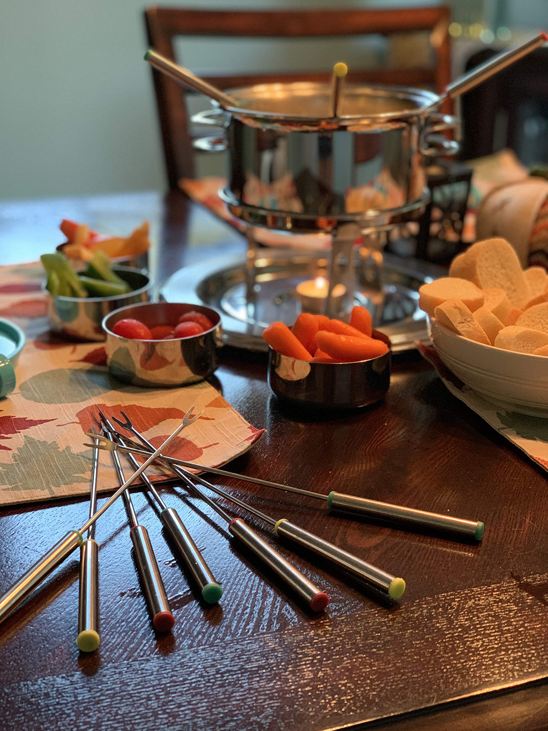 Fox Run Stainless Steel 9.5" Fondue Forks, 9.25 x 0.5 x 0.5, Metallic — Amazon image 6
