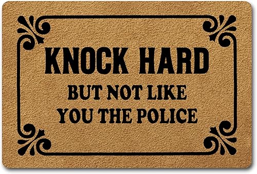 FunXiLin Divertido tapete de bienvenida (23.6 x 15.7 pulgadas) tapete antideslizante de regalo personalizado para decoración del hogar en puerta,