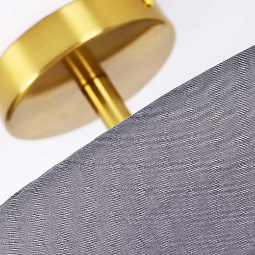 Miniatura 5 de Lámpara de techo semiempotrada de 3 luces, lámpara de tambor moderna de 13.7 pulgadas, lámpara de techo moderna cerca del techo con lámparas de