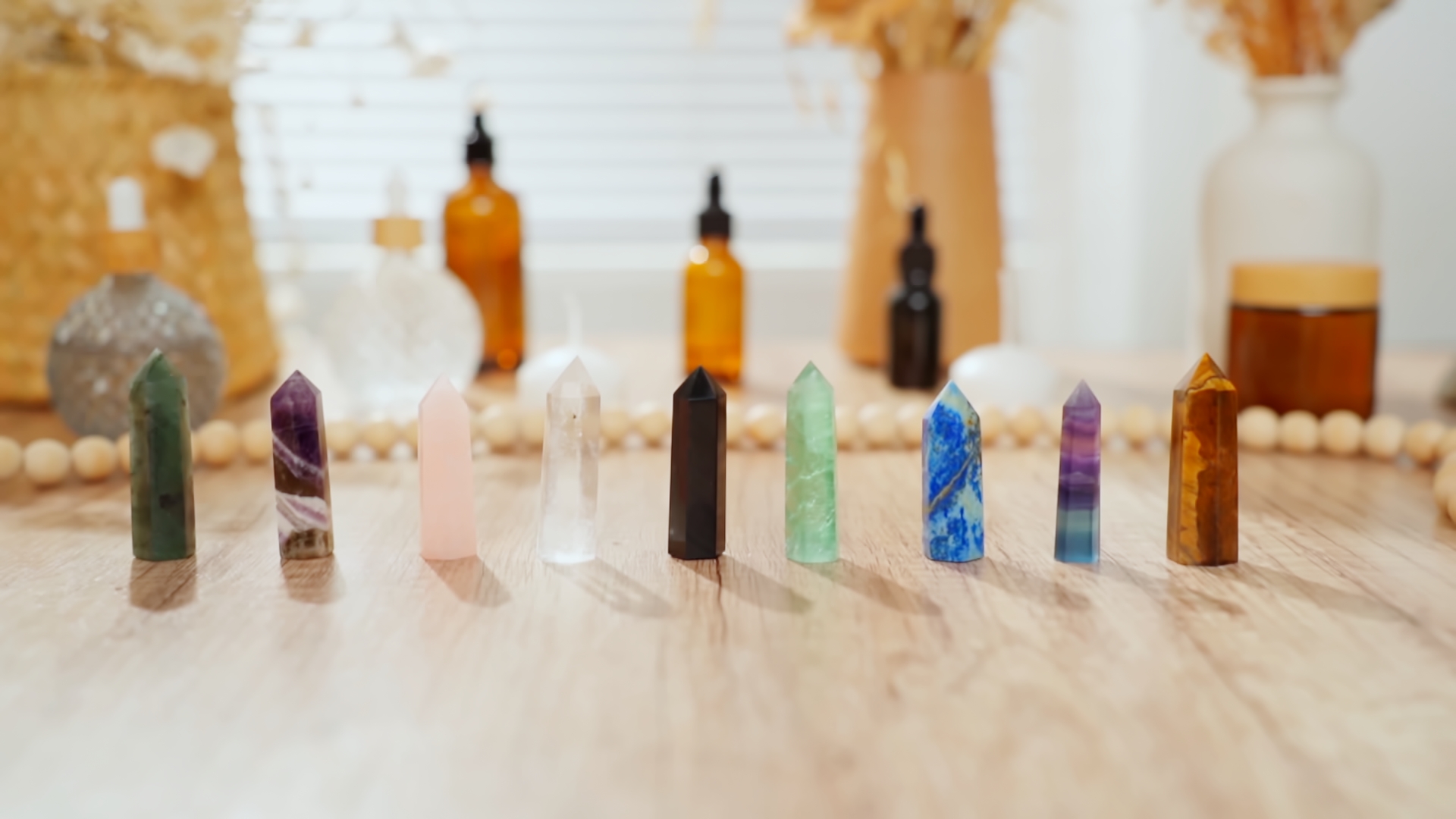 Amazon.com: Junkin 9 Sets Healing Crystal Wand, Amethyst Rose