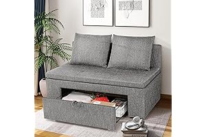 Homdox Accent Sofa: Swivel Comfort and Sophistication