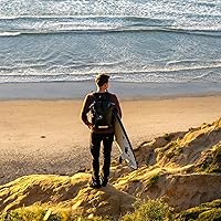 Vista 8 de Ho Stevie! Mochila de surf impermeable – Resistente con funda para laptop – Cierre superior enrollable que mantiene tu equipo seco en la bolsa – 25L