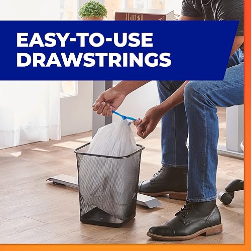 Miniatura 4 de Hefty Bolsas de basura medianas, aroma fabuloso, 8 galones, 26 unidades