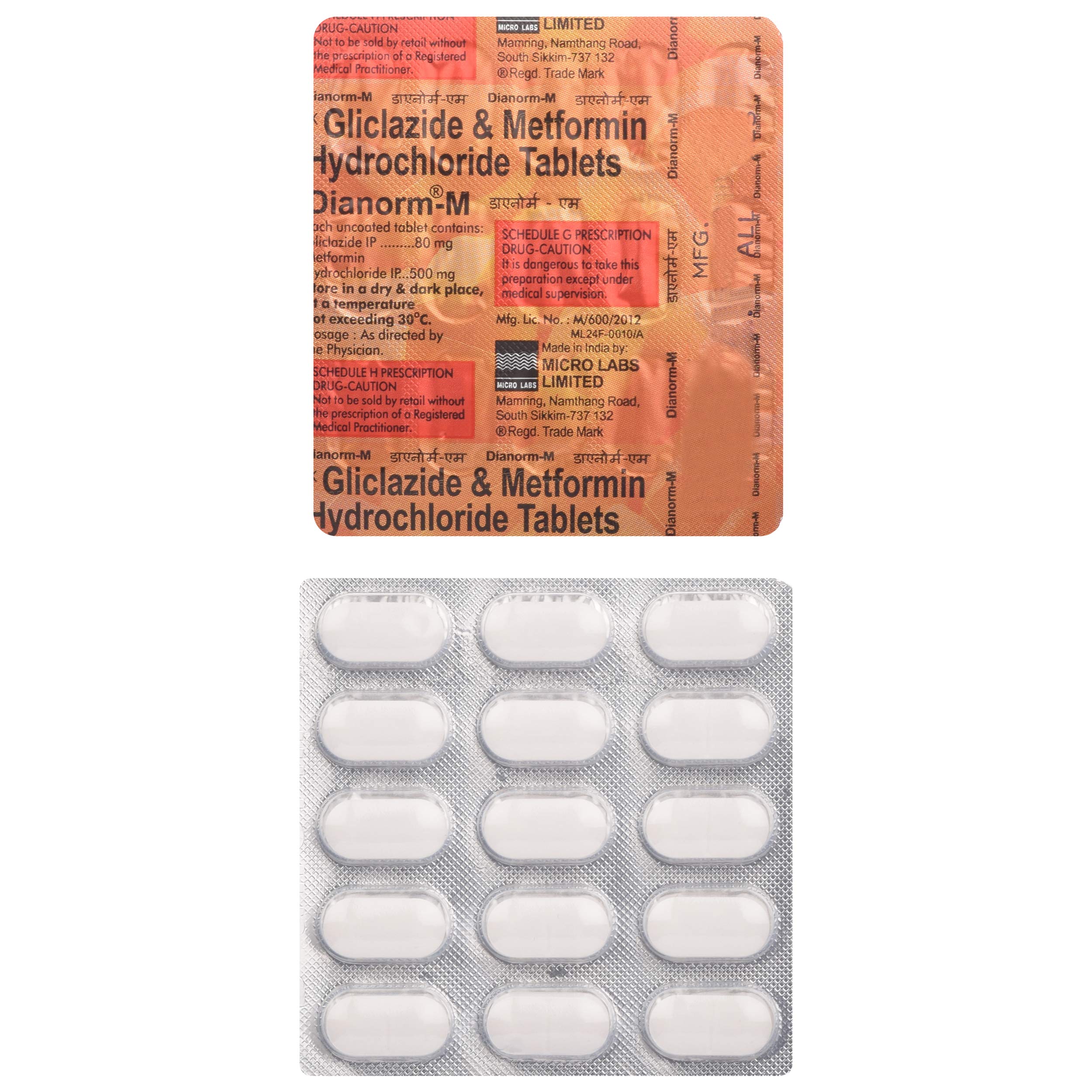 Dianorm-M - Strip of 15 Tablets