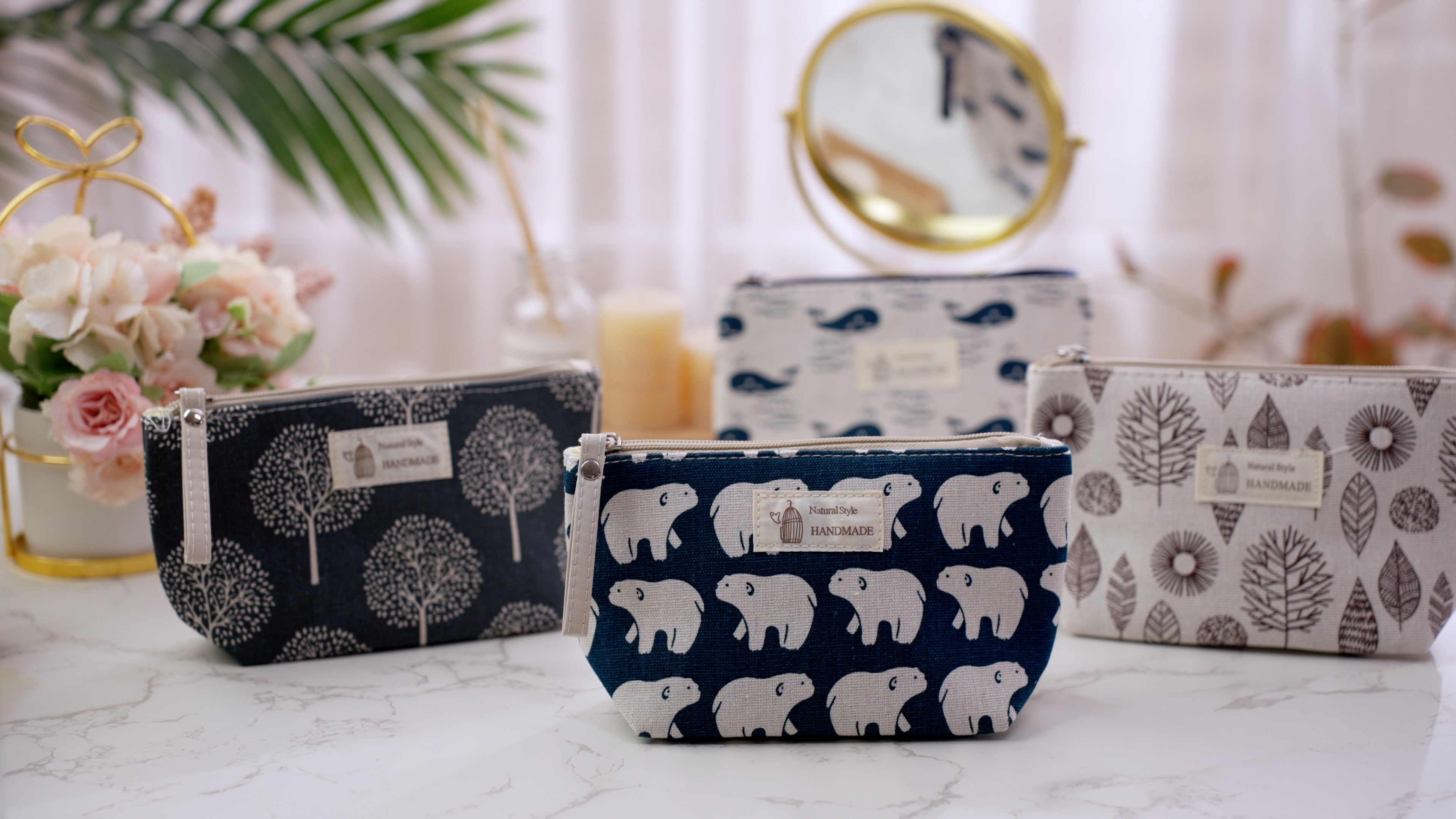 【新品】BRIEFING OUTDOOR COSMETICS POUCH SET Amazon.com: Boao 4 Pcs Canvas Makeup Bags Set Small Cosmetic
