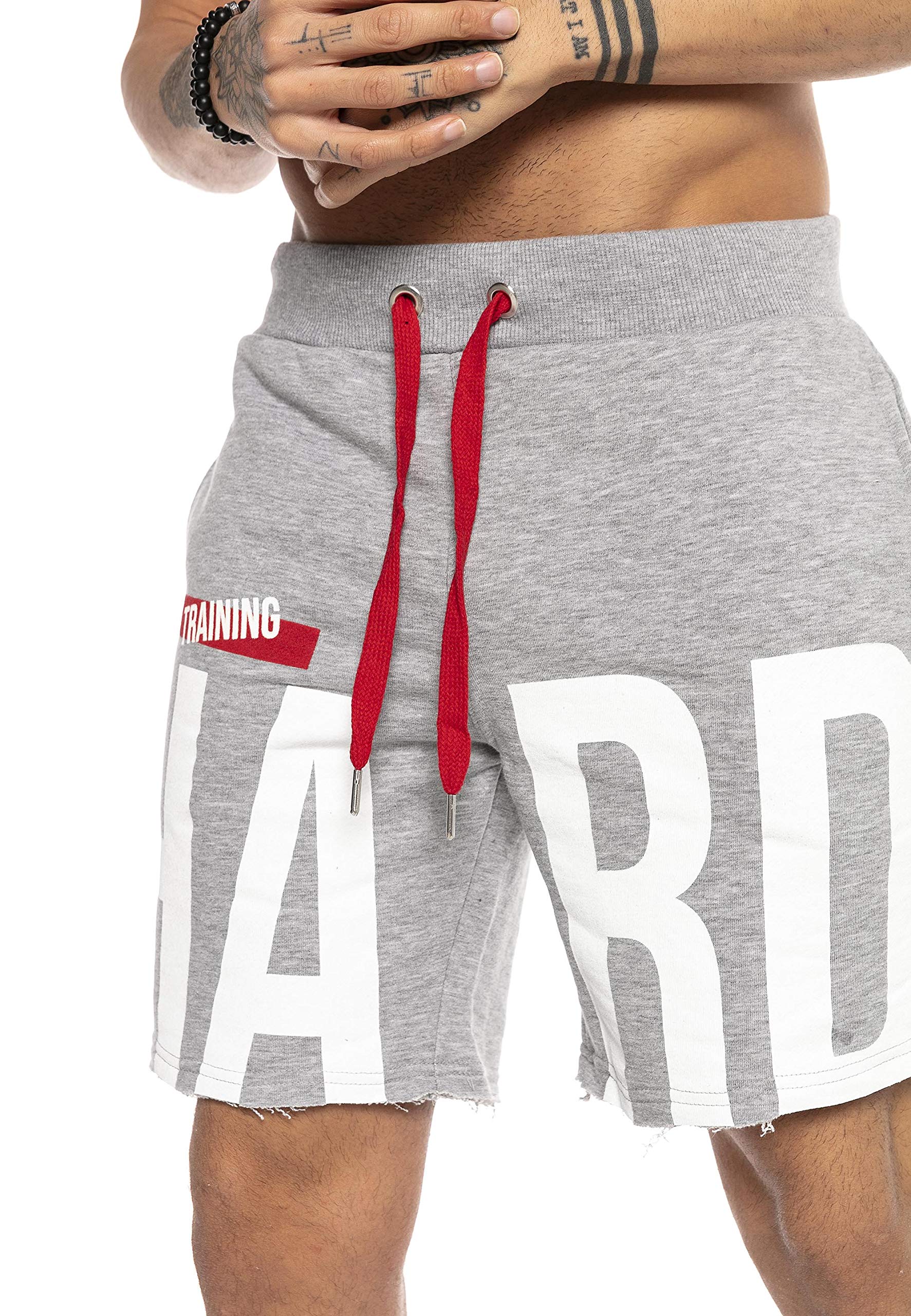 RED BRIDGE Pantaloncini Sportivi da Uomo Bermuda con Stampa Casual