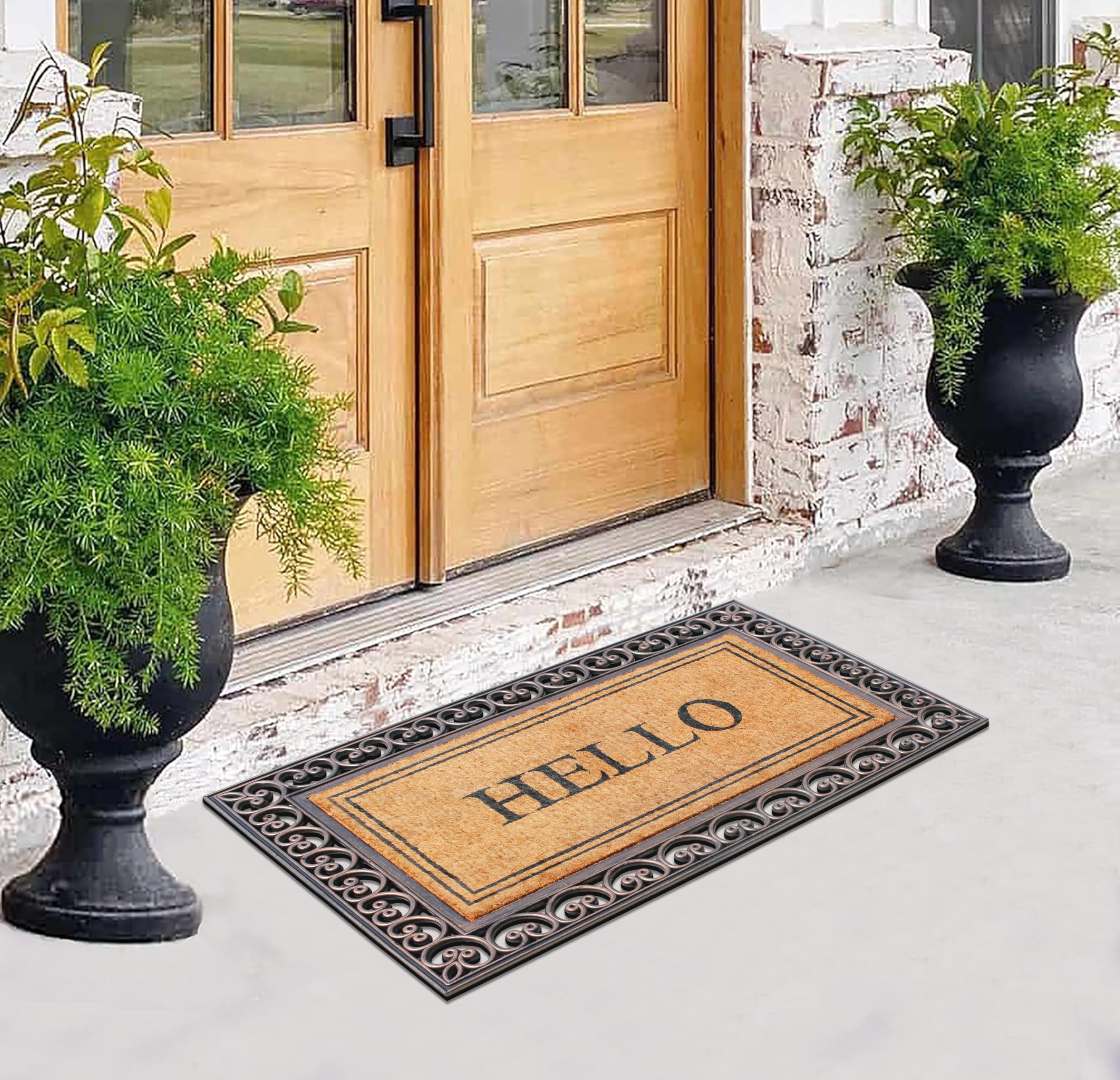 Amazon.com: A1HC Natural Coir & Rubber Door Mat, 30
