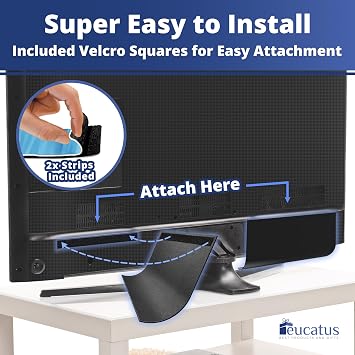 EUCATUS TV Speaker Sound Redirector for TVs with Down-Firing Speakers: Divert Home Theater Audio Toward You, Not The Floor. Passive Amplifier Set. Great for Moms, Dads, Audiophiles, Seniors. Set of 2