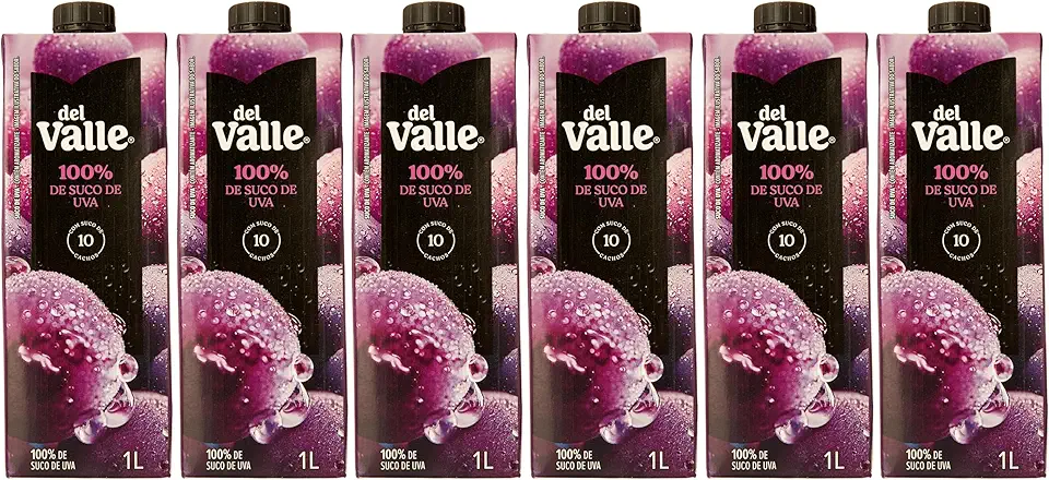 Pack de Del Valle 100% UVA (06) 6 unidades