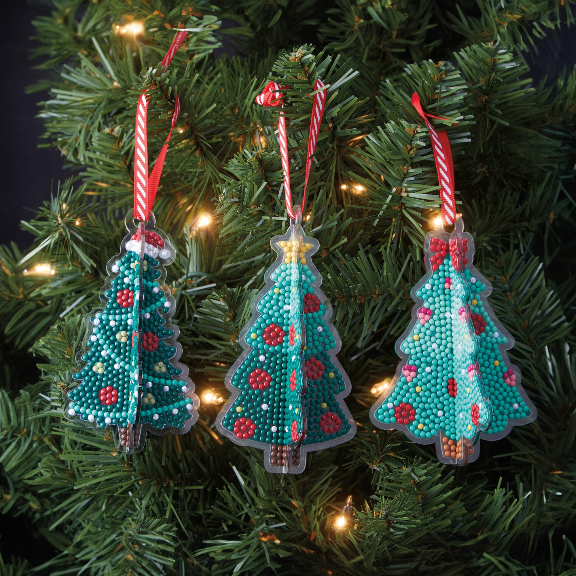 Christmas Tree 3D Diamond Art Ornaments Kit by Make Market® - Christmas Crafts and DIY